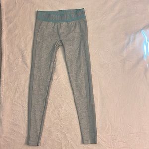 GymShark Leggings, Size Small, Green/Blue